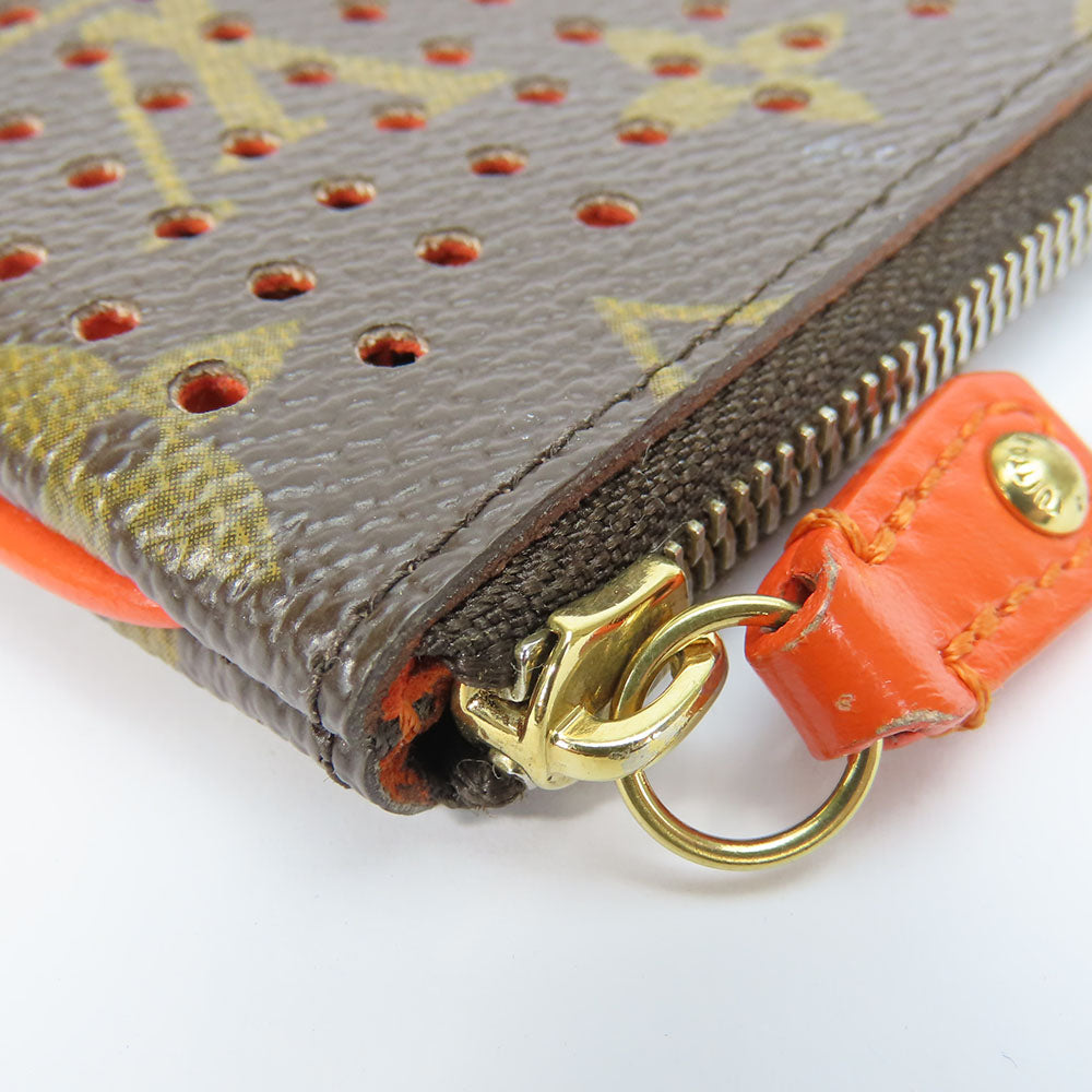 LOUIS VUITTON Coin case M95222 Monogram Brown Monogram Perfo Pochette Cre