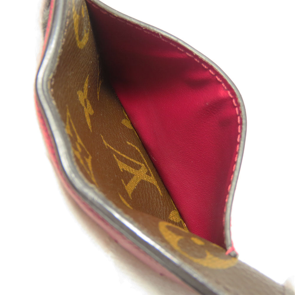 LOUIS VUITTON Bifold Wallet M69433 Monogram Fuchsia Portefeuille juliet Women Used
