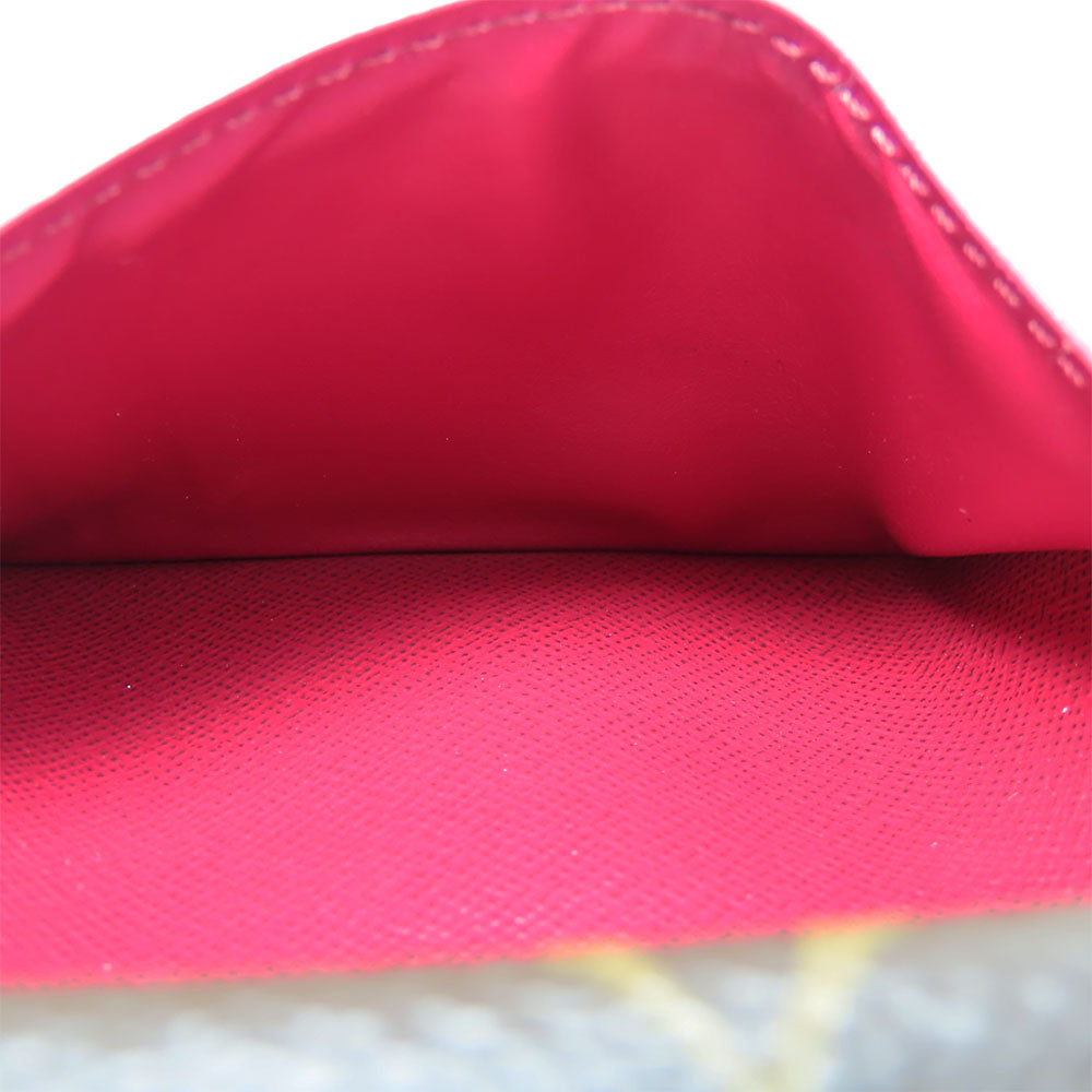 LOUIS VUITTON Bifold Wallet M69433 Monogram Fuchsia Portefeuille juliet Women Used