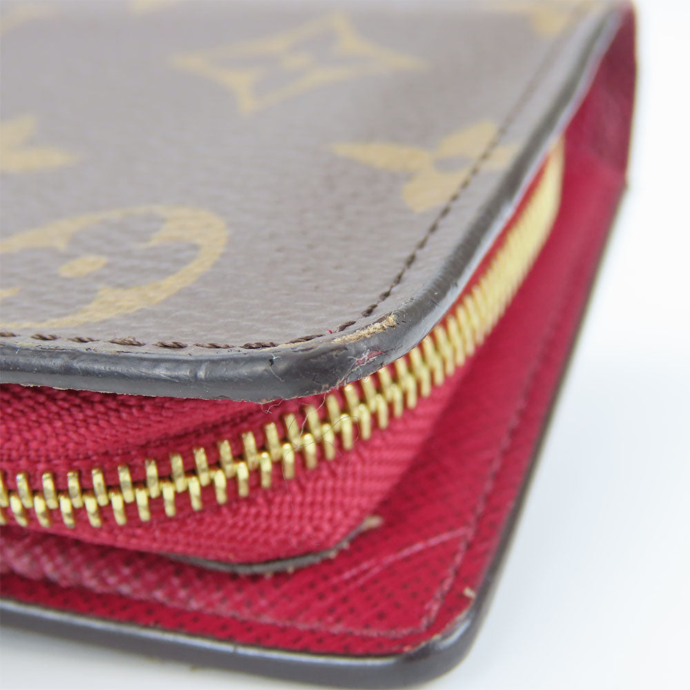 LOUIS VUITTON Bifold Wallet M69433 Monogram Fuchsia Portefeuille juliet Women Used