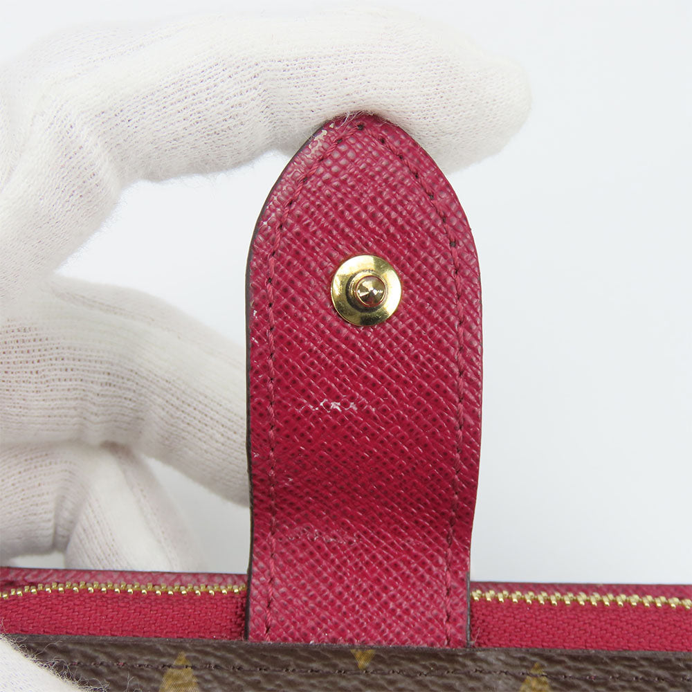 LOUIS VUITTON Bifold Wallet M69433 Monogram Fuchsia Portefeuille juliet Women Used