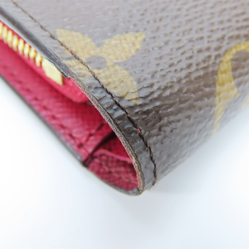 LOUIS VUITTON Bifold Wallet M69433 Monogram Fuchsia Portefeuille juliet Women Used