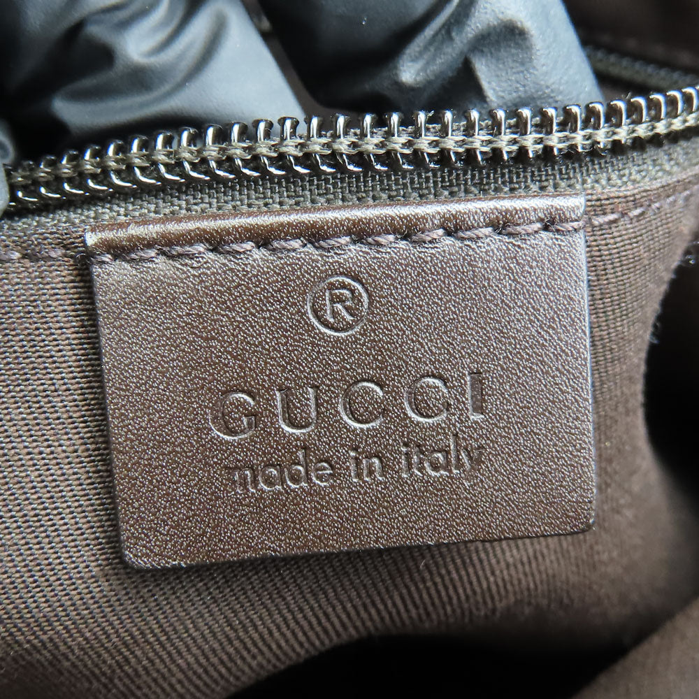 GUCCI Shoulder Bag 145857 GG canvas, perforated leather Brown mens(Unisex) Used