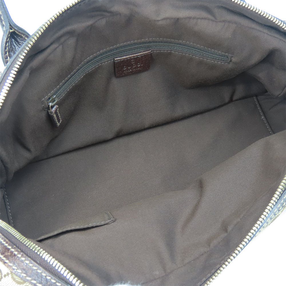 GUCCI Boston Duffel bag 161720 GG canvas, leather beige Sherry Women Used