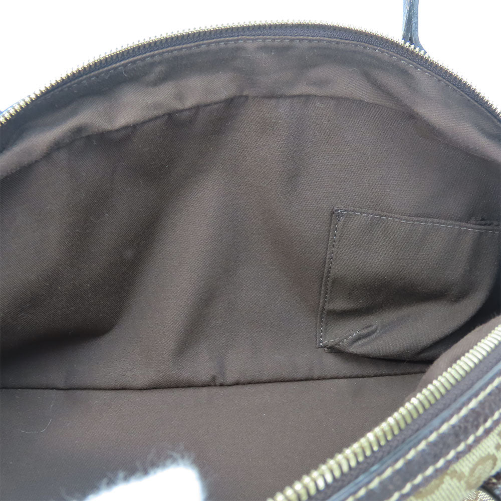 GUCCI Boston Duffel bag 161720 GG canvas, leather beige Sherry Women Used