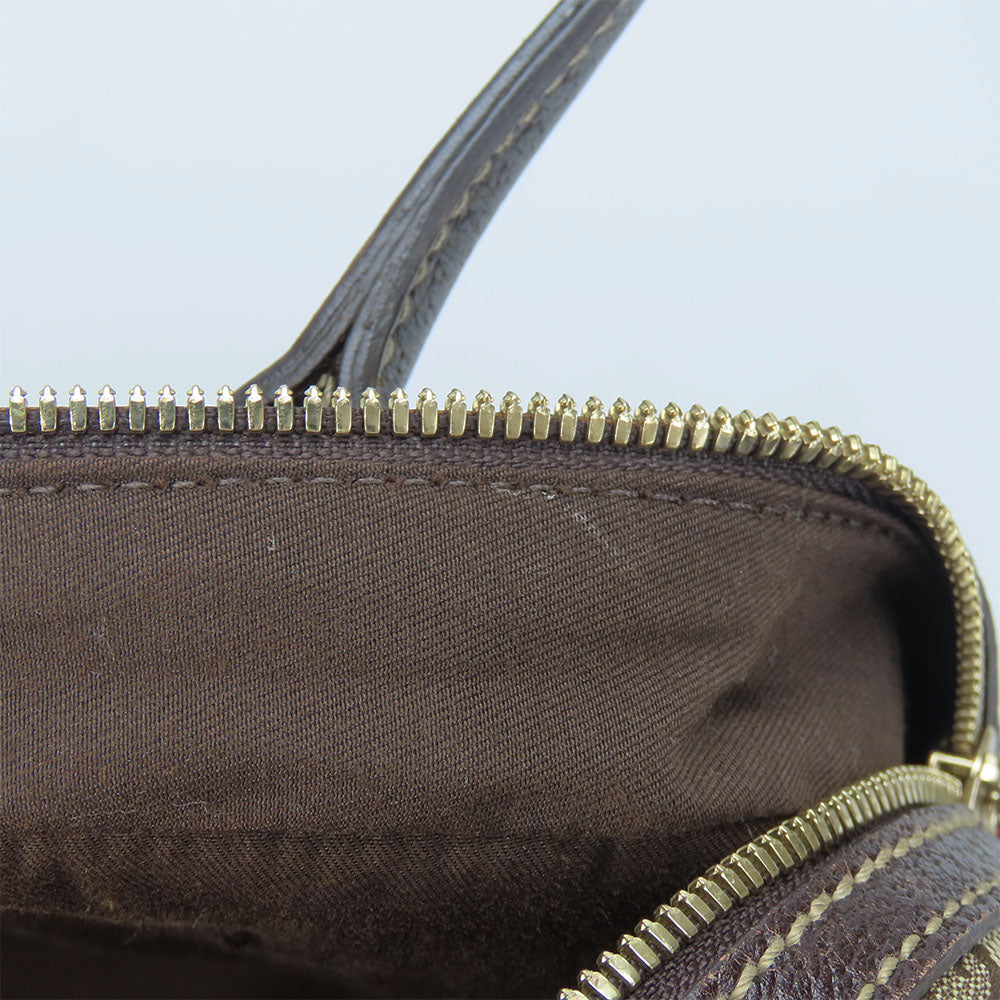 GUCCI Boston Duffel bag 161720 GG canvas, leather beige Sherry Women Used