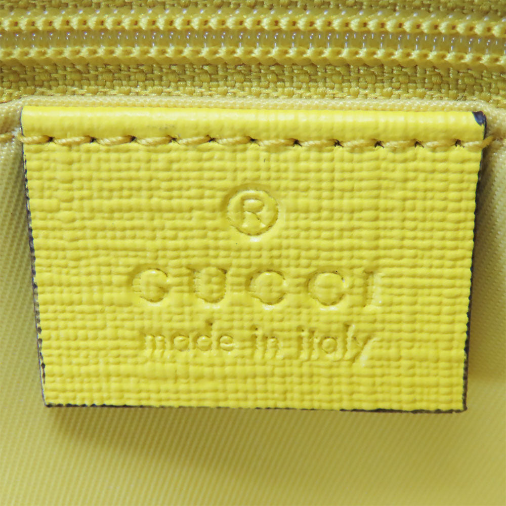 GUCCI Backpack 433578 GG Supreme canvas, leather beige Smiling Plant Chilled license Women Used