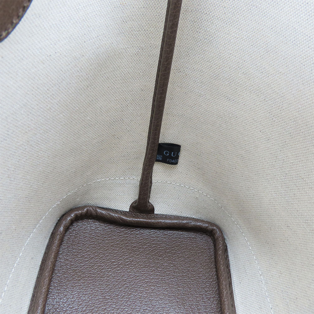 GUCCI Tote Bag 726762 GG Supreme Canvas beige Sherry line Ofidia Women Used
