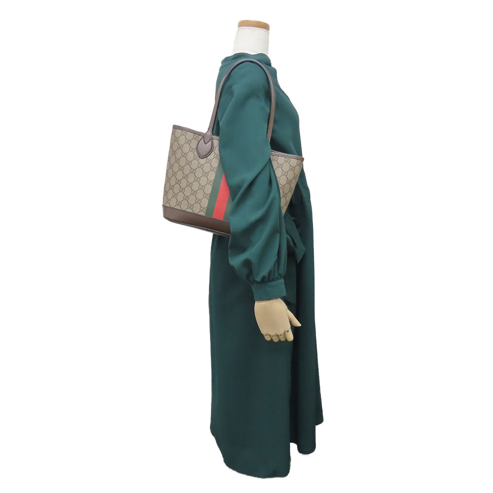 GUCCI Tote Bag 726762 GG Supreme Canvas beige Sherry line Ofidia Women Used