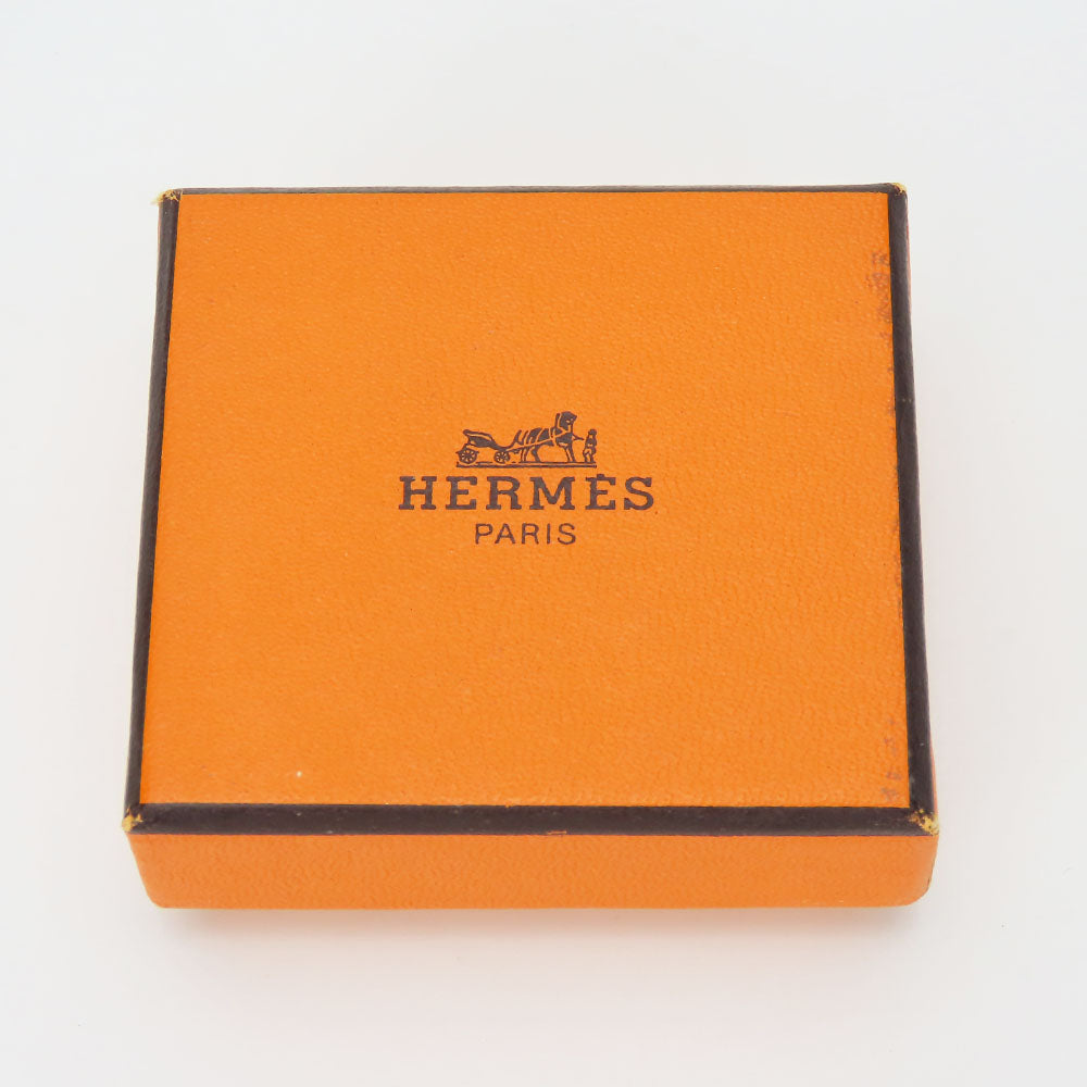 HERMES Scarf ring metal Silver Chene Dunkle Women Used