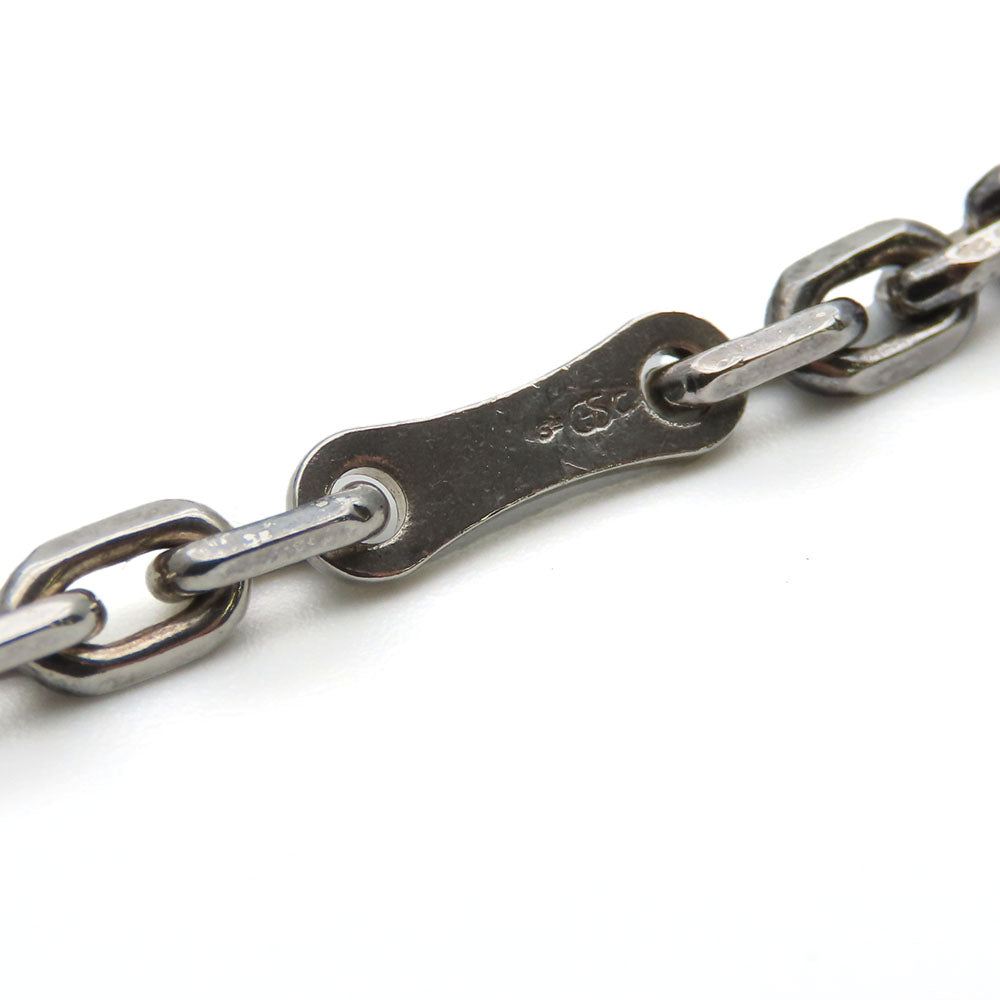 HERMES Bag charm Leather, Silver925 Brown Women Used