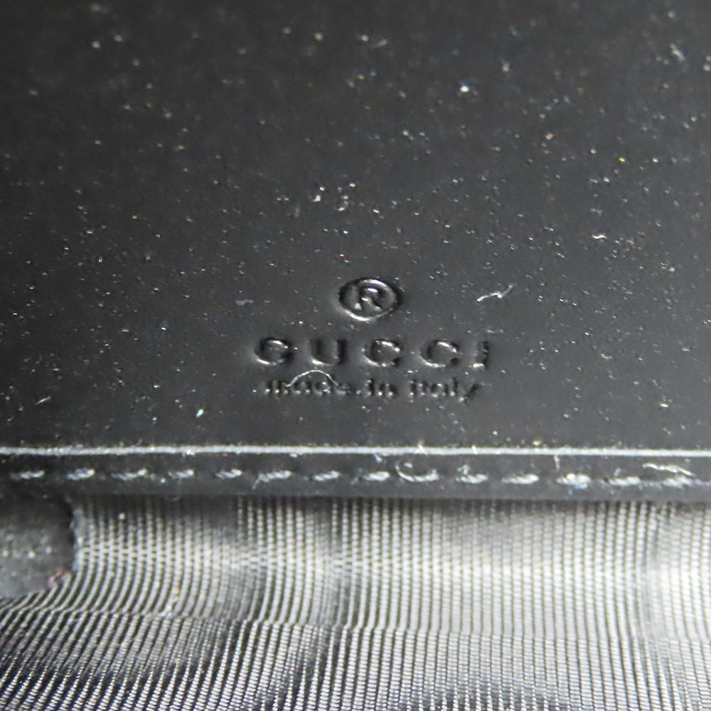 GUCCI Long Wallet Purse 473928 Guccisima black unisex(Unisex) Used