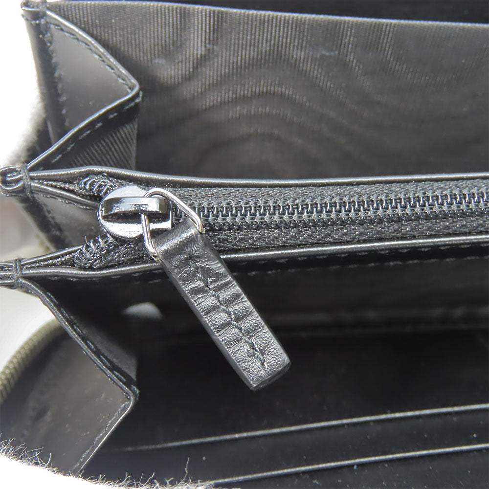 GUCCI Long Wallet Purse 473928 Guccisima black unisex(Unisex) Used