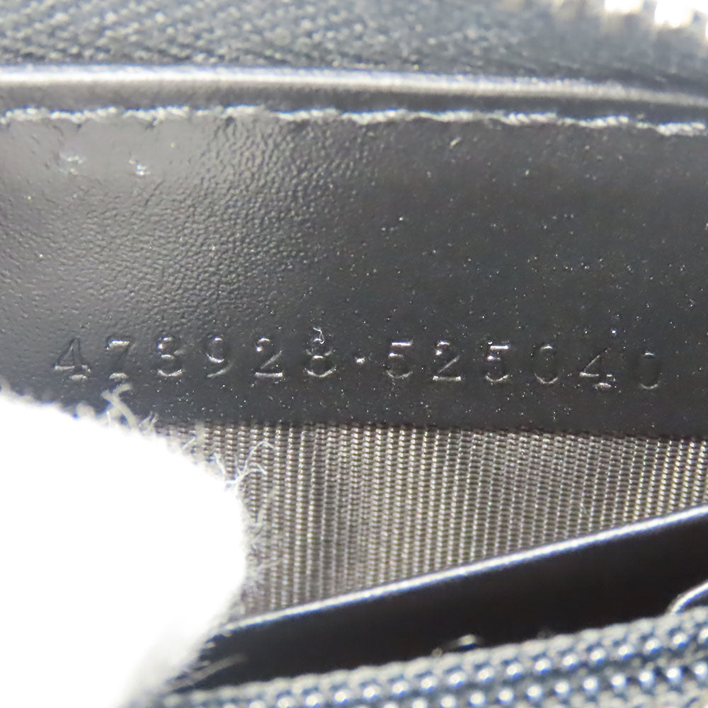 GUCCI Long Wallet Purse 473928 Guccisima black unisex(Unisex) Used