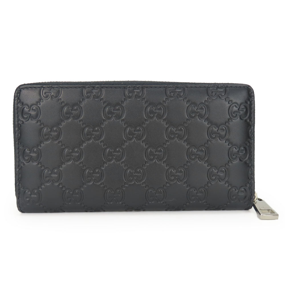 GUCCI Long Wallet Purse 473928 Guccisima black unisex(Unisex) Used