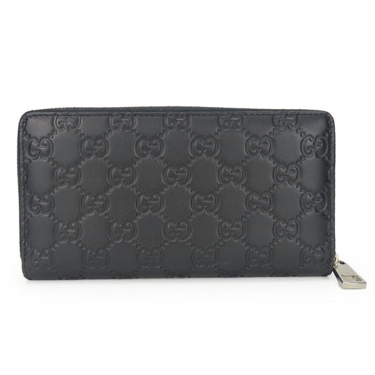 GUCCI Long Wallet Purse 473928 Guccisima black unisex(Unisex) Used