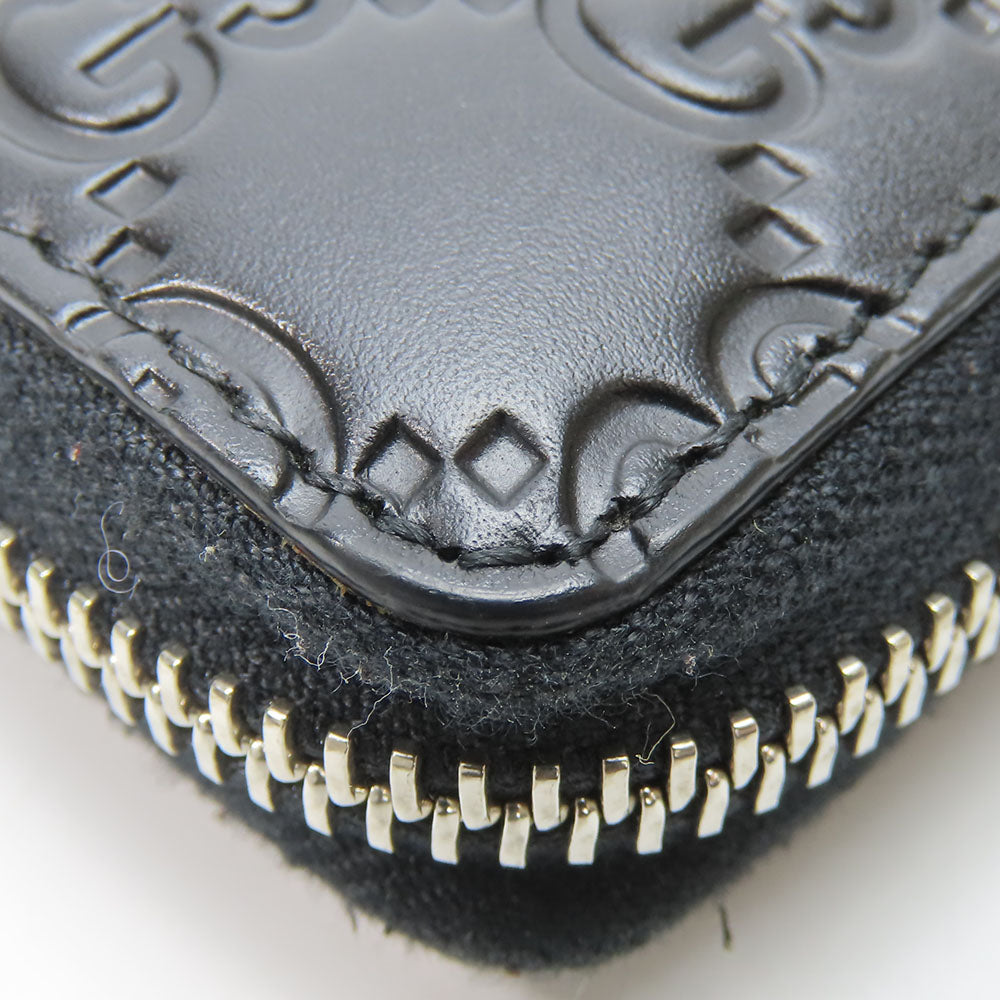 GUCCI Long Wallet Purse 473928 Guccisima black unisex(Unisex) Used