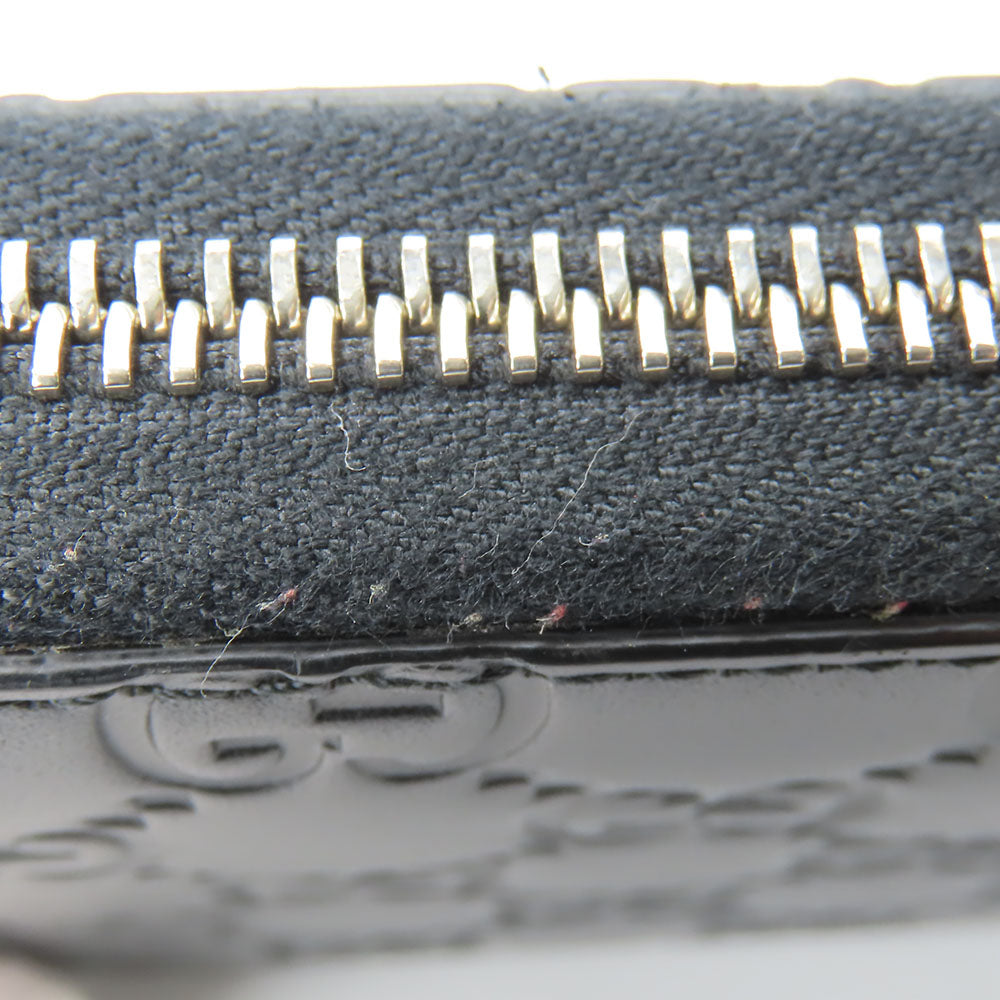 GUCCI Long Wallet Purse 473928 Guccisima black unisex(Unisex) Used