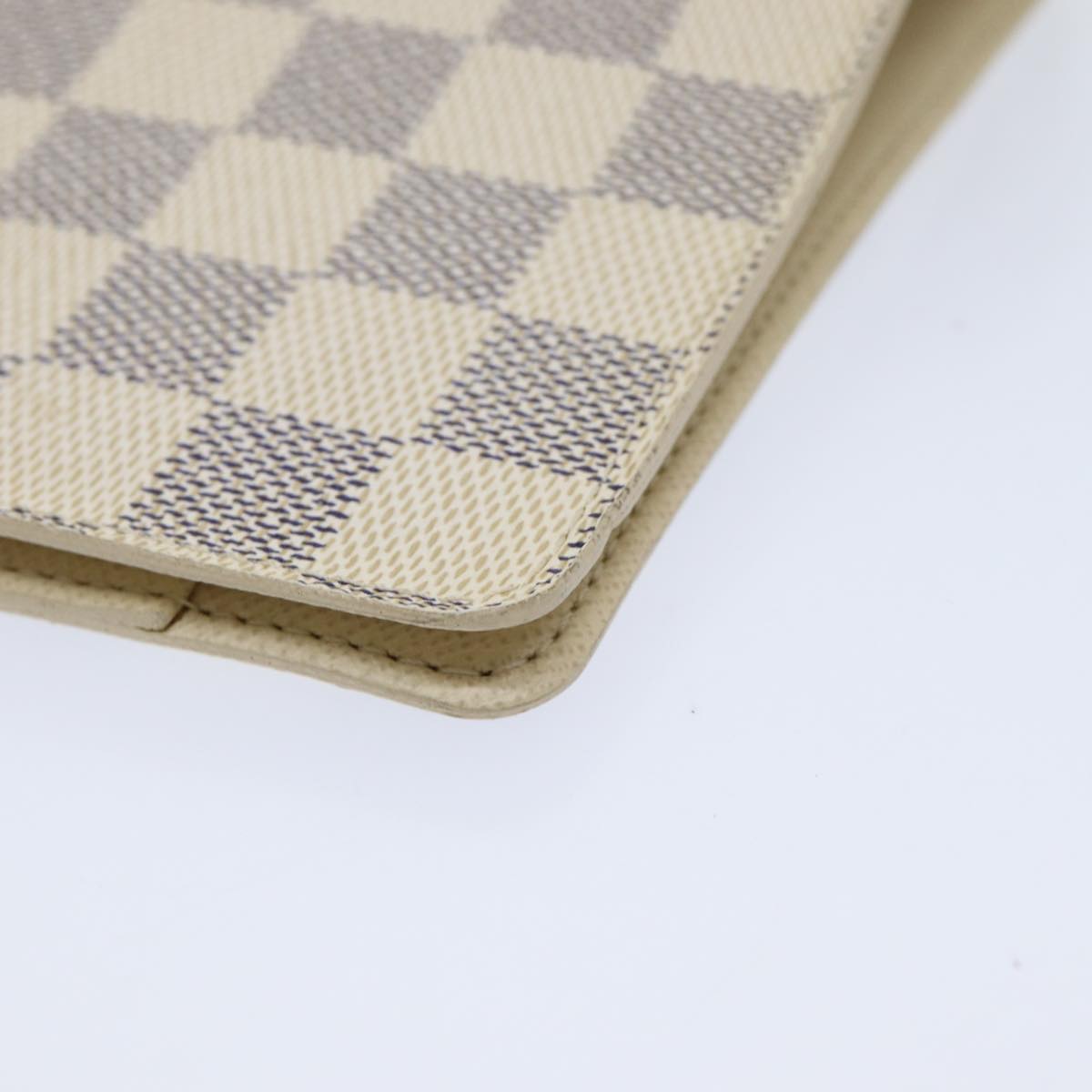 LOUIS VUITTON Damier Azur Agenda MM Day Planner Cover R20707 LV Auth 83749