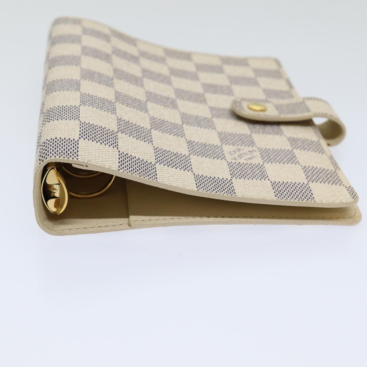 LOUIS VUITTON Damier Azur Agenda MM Day Planner Cover R20707 LV Auth 83749