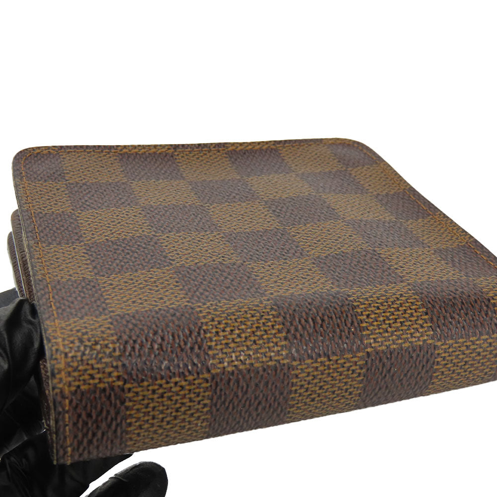 LOUIS VUITTON Bifold Wallet N61668 Damier Ebene Compact zip