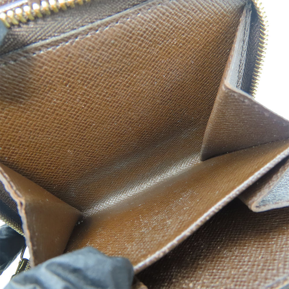 LOUIS VUITTON Bifold Wallet N61668 Damier Ebene Compact zip