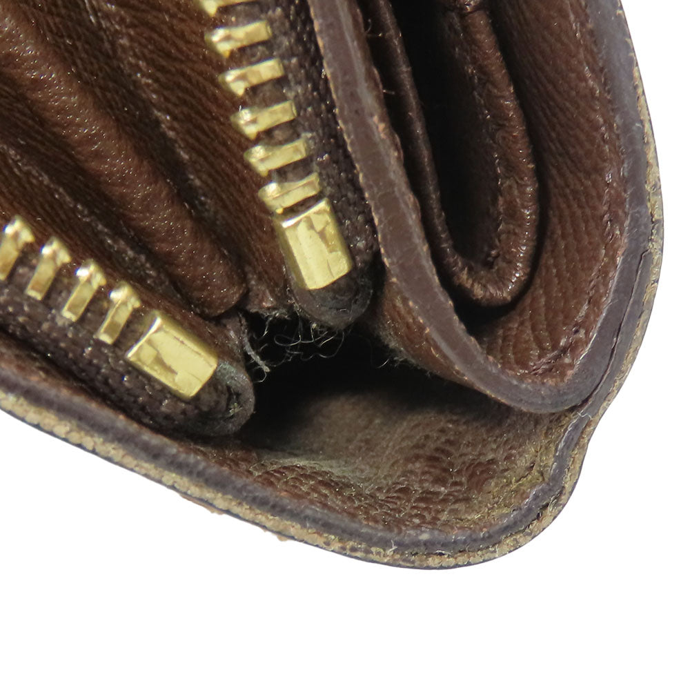 LOUIS VUITTON Bifold Wallet N61668 Damier Ebene Compact zip