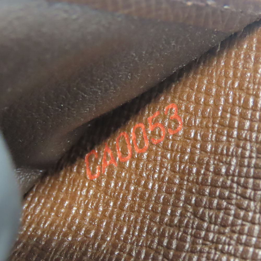 LOUIS VUITTON Bifold Wallet N61668 Damier Ebene Compact zip
