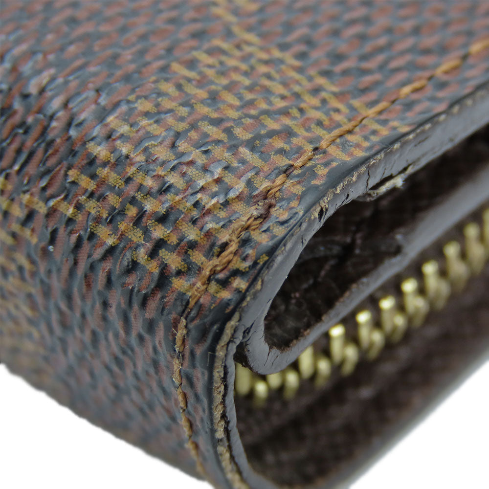 LOUIS VUITTON Bifold Wallet N61668 Damier Ebene Compact zip