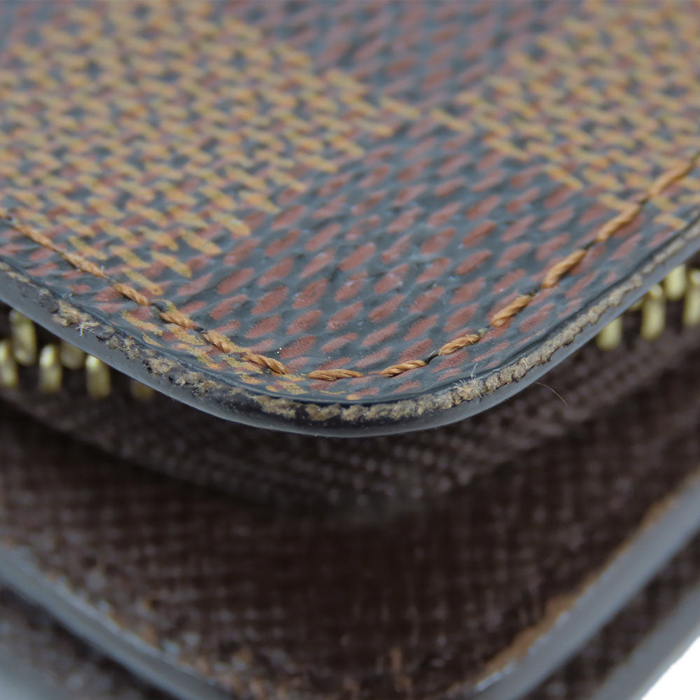 LOUIS VUITTON Bifold Wallet N61668 Damier Ebene Compact zip