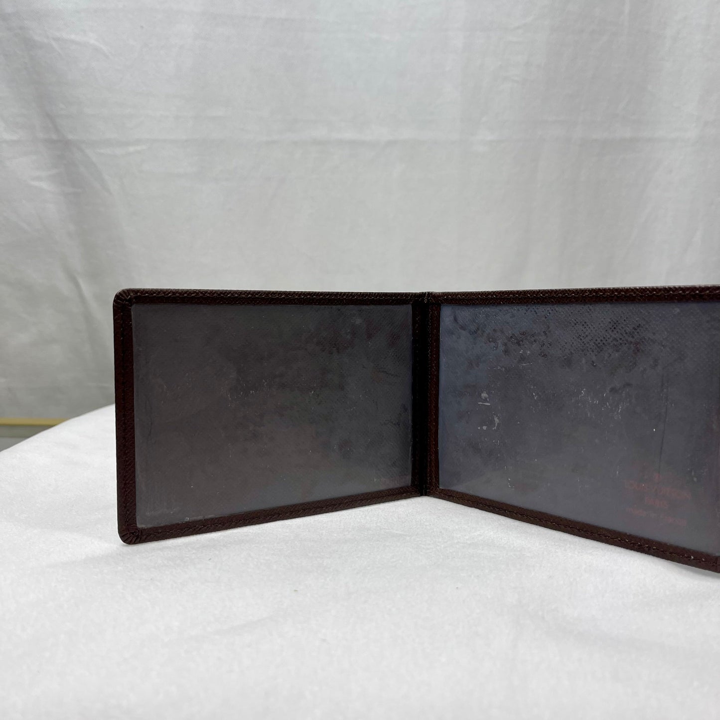 LOUIS VUITTON Brown Taiga Men's Wallet Set TS3695