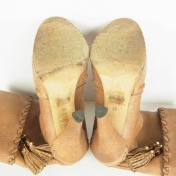 Gucci Latte Cafe Bamboo Boho Fringe Tassel