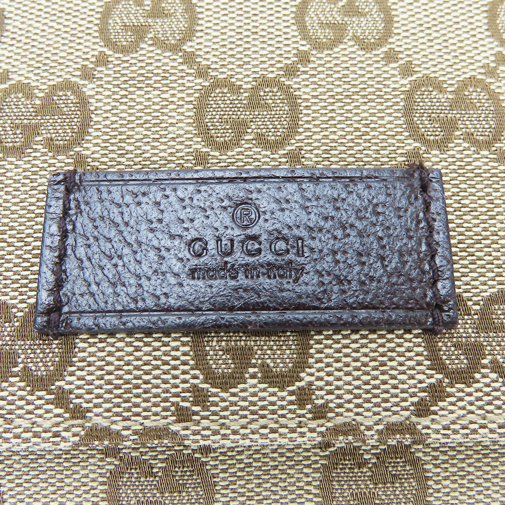GUCCI Shoulder Bag 146236 GG canvas, leather beige unisex(Unisex) Used