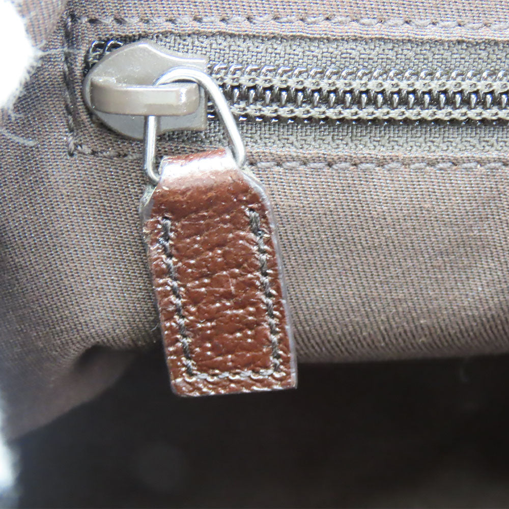 GUCCI Shoulder Bag 182092 GG canvas, leather beige Sherry line Women Used
