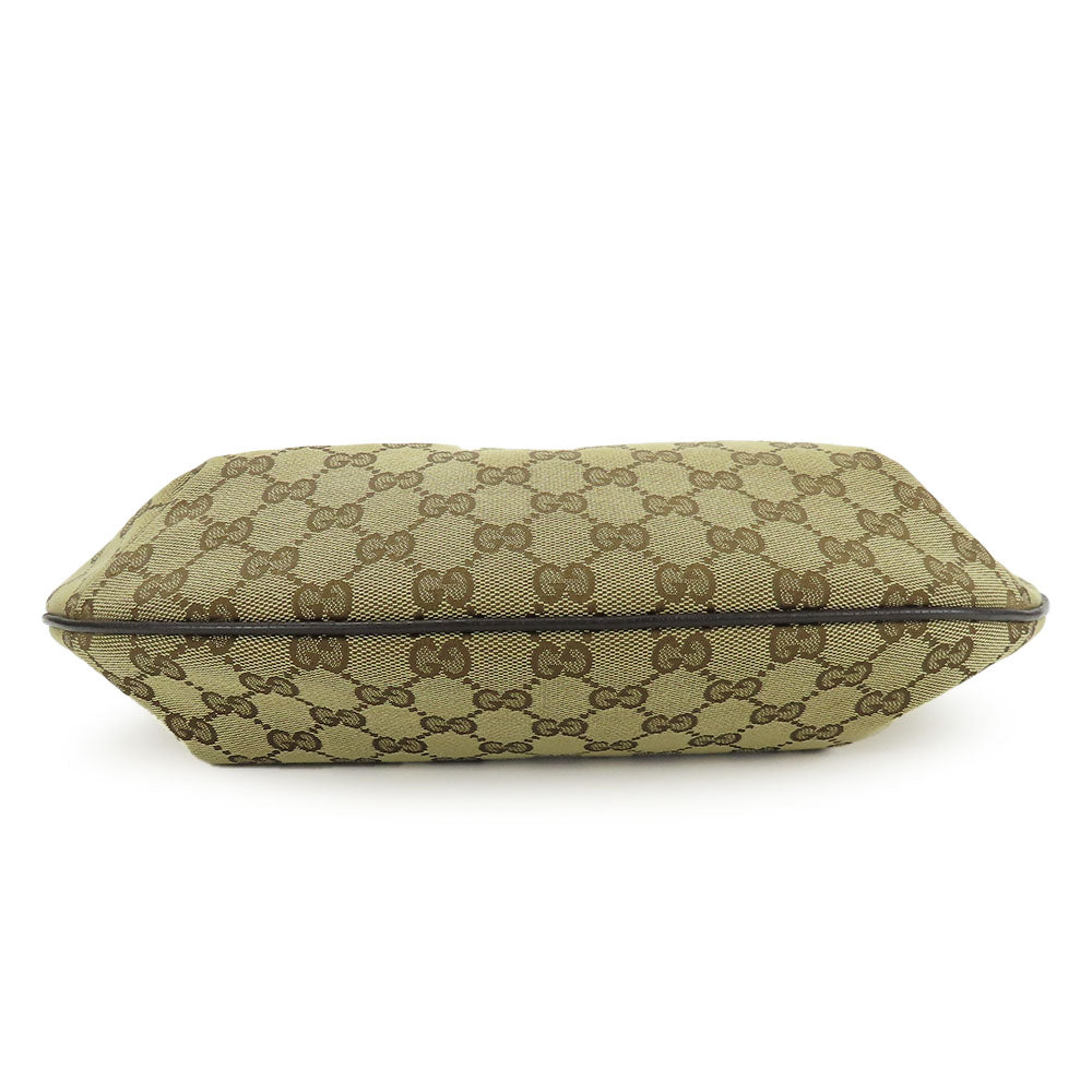 GUCCI Shoulder Bag 182092 GG canvas, leather beige Sherry line Women Used
