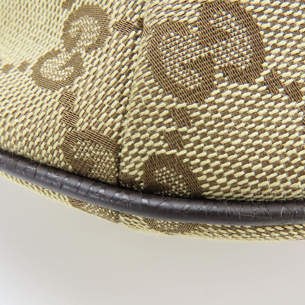 GUCCI Shoulder Bag 182092 GG canvas, leather beige Sherry line Women Used
