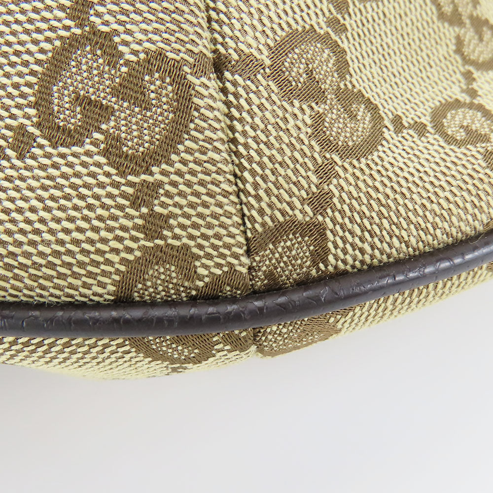 GUCCI Shoulder Bag 182092 GG canvas, leather beige Sherry line Women Used
