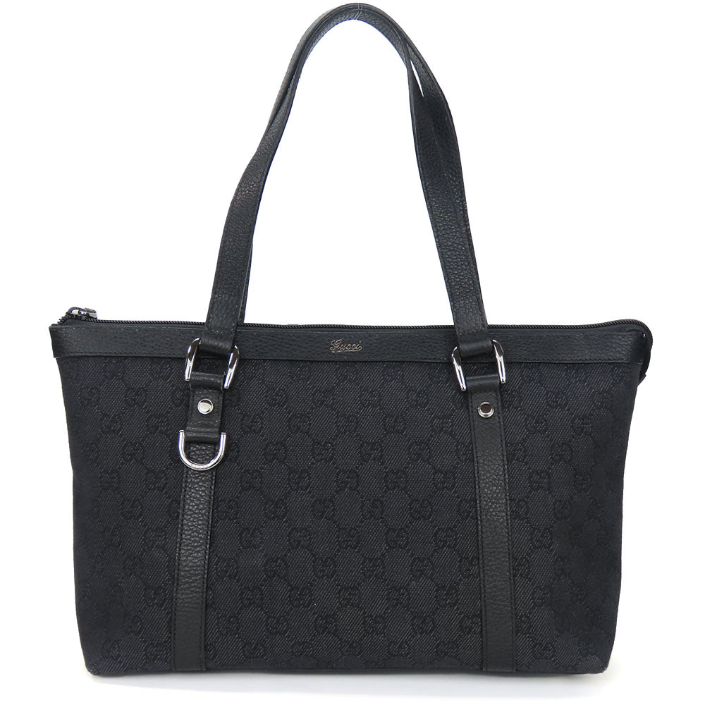 GUCCI Tote Bag 268640 GG canvas black Women Used