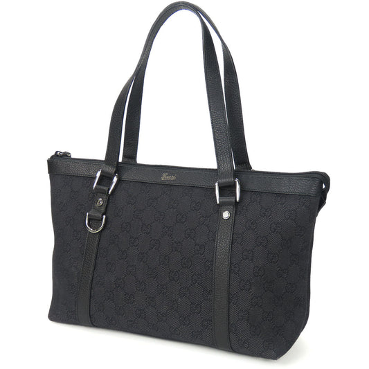 GUCCI Tote Bag 268640 GG canvas black Women Used