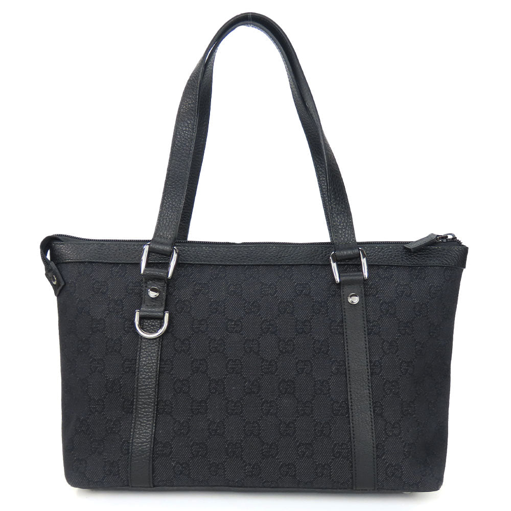 GUCCI Tote Bag 268640 GG canvas black Women Used