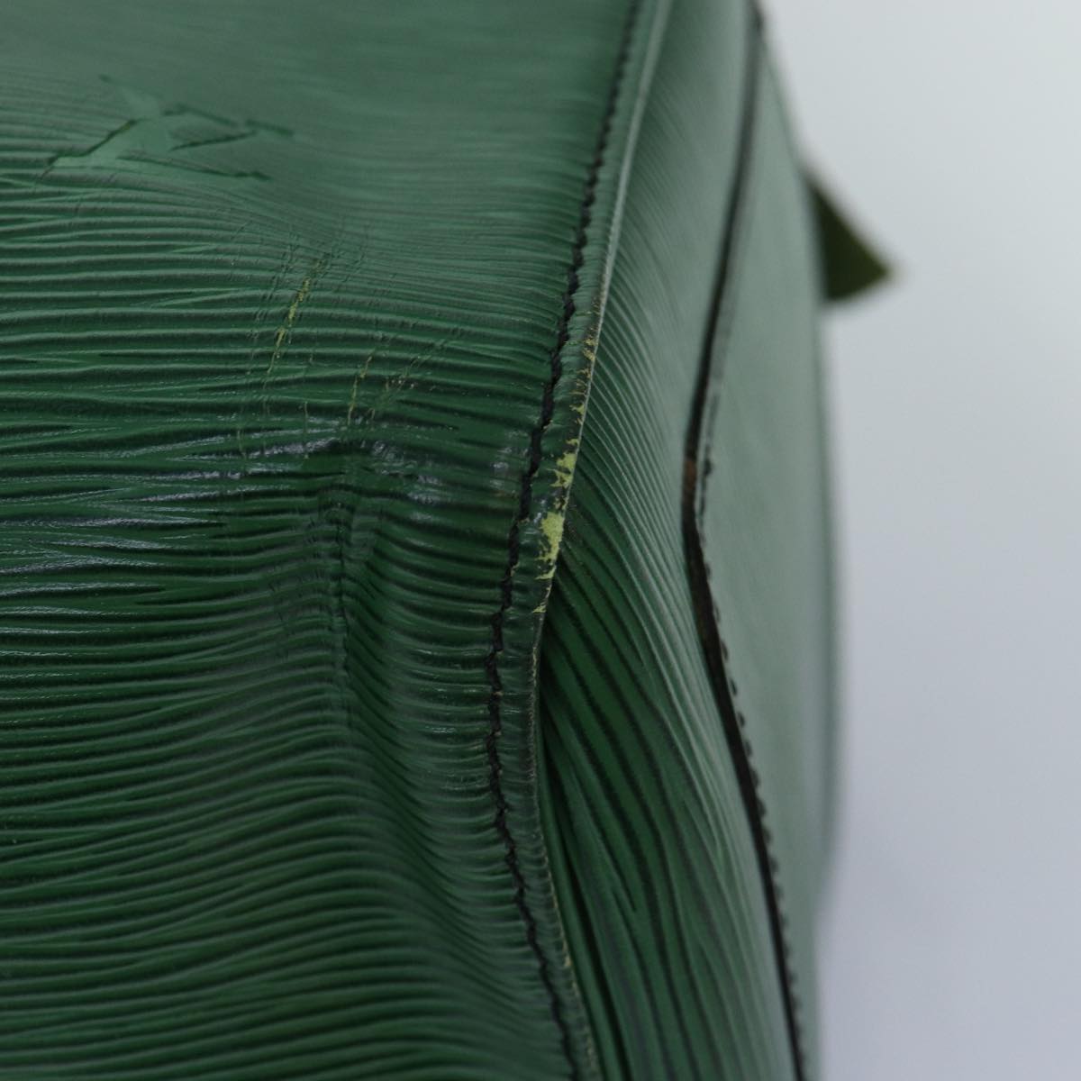 LOUIS VUITTON Epi Keepall 50 Boston Bag Green M42964 LV Auth 84093