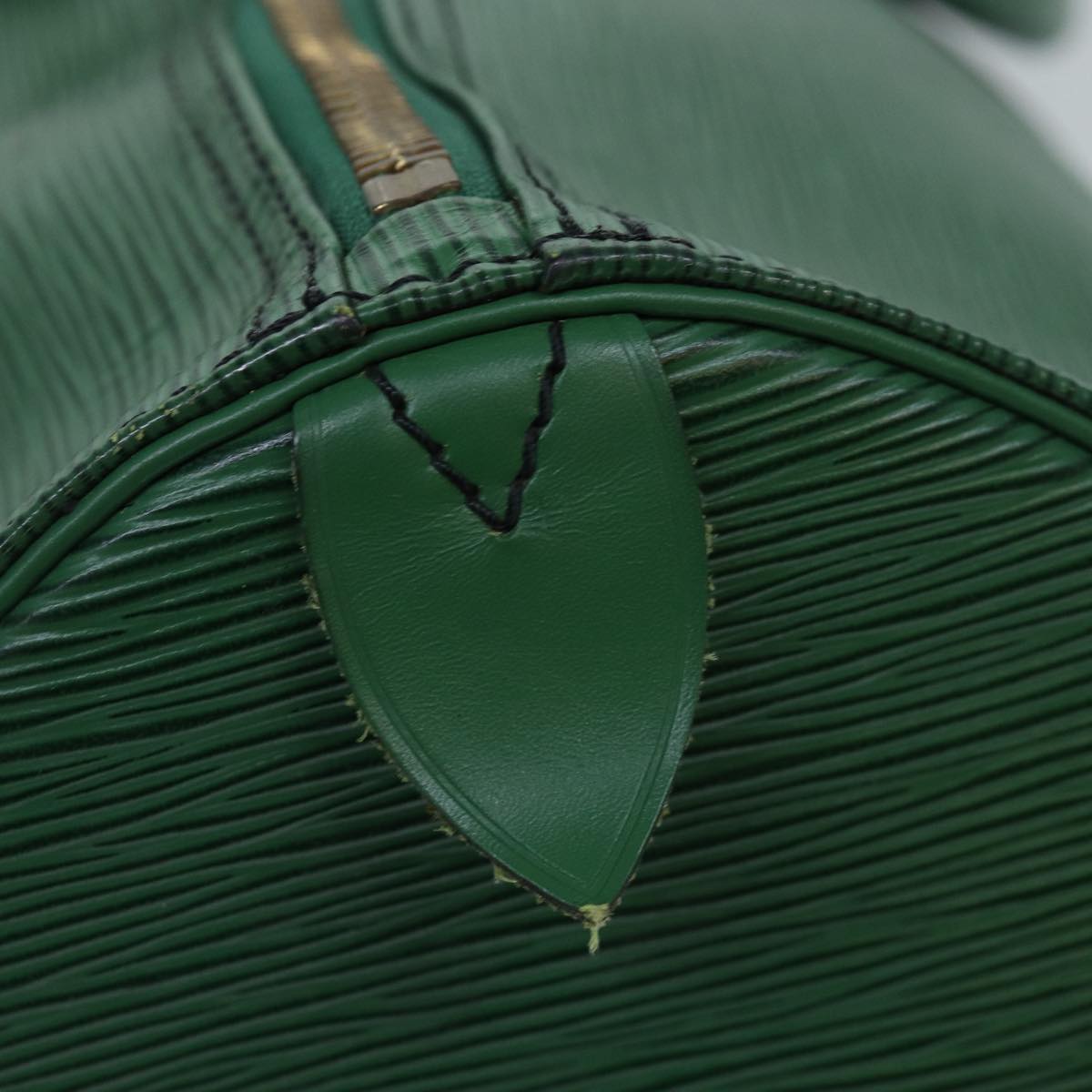 LOUIS VUITTON Epi Keepall 50 Boston Bag Green M42964 LV Auth 84093