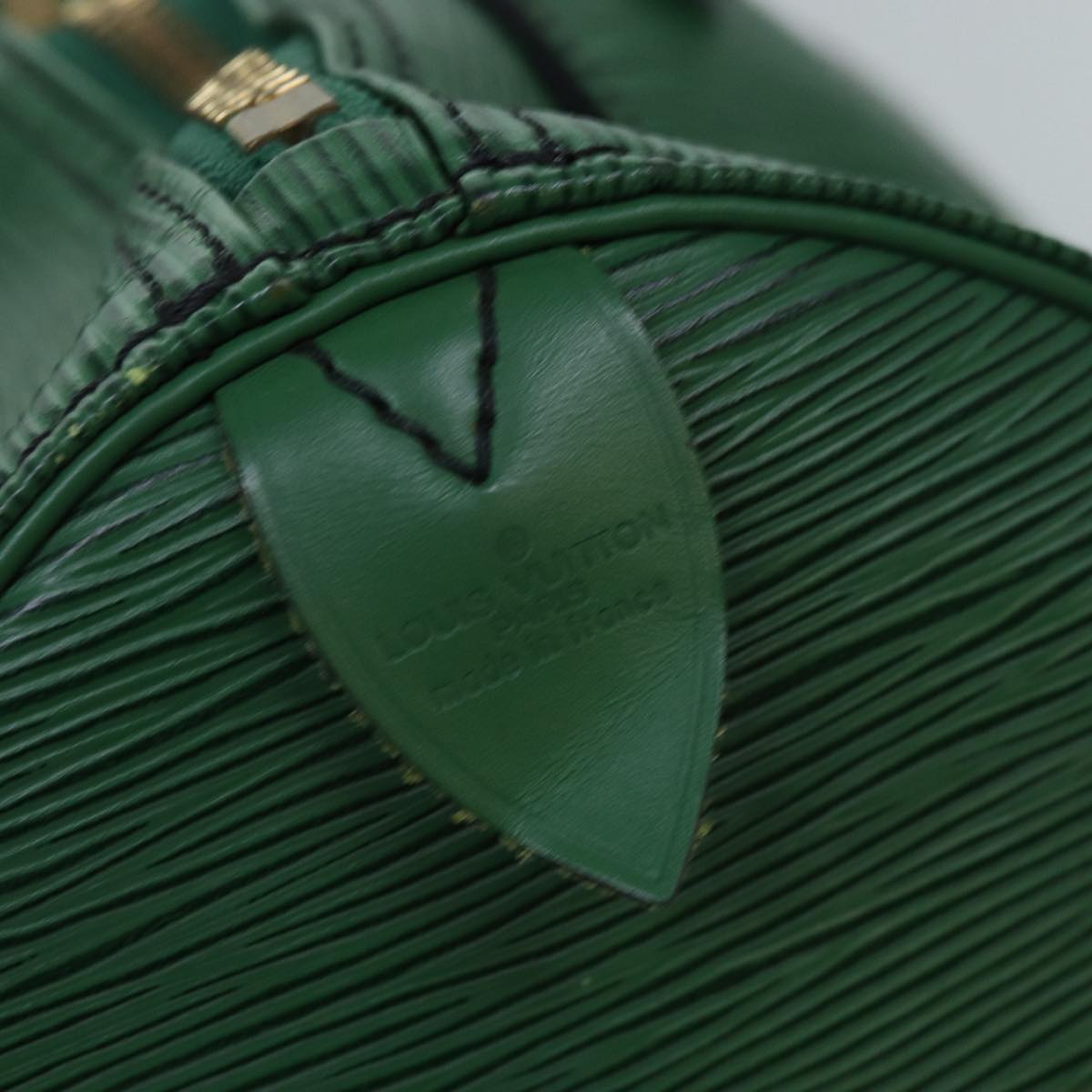 LOUIS VUITTON Epi Keepall 50 Boston Bag Green M42964 LV Auth 84093
