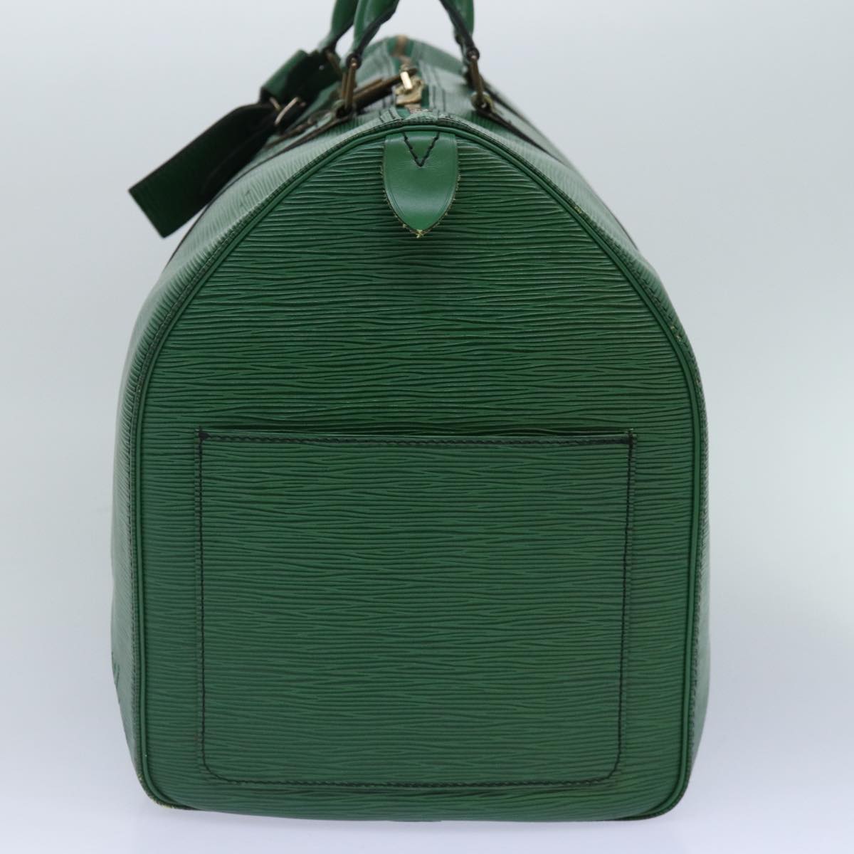 LOUIS VUITTON Epi Keepall 50 Boston Bag Green M42964 LV Auth 84093