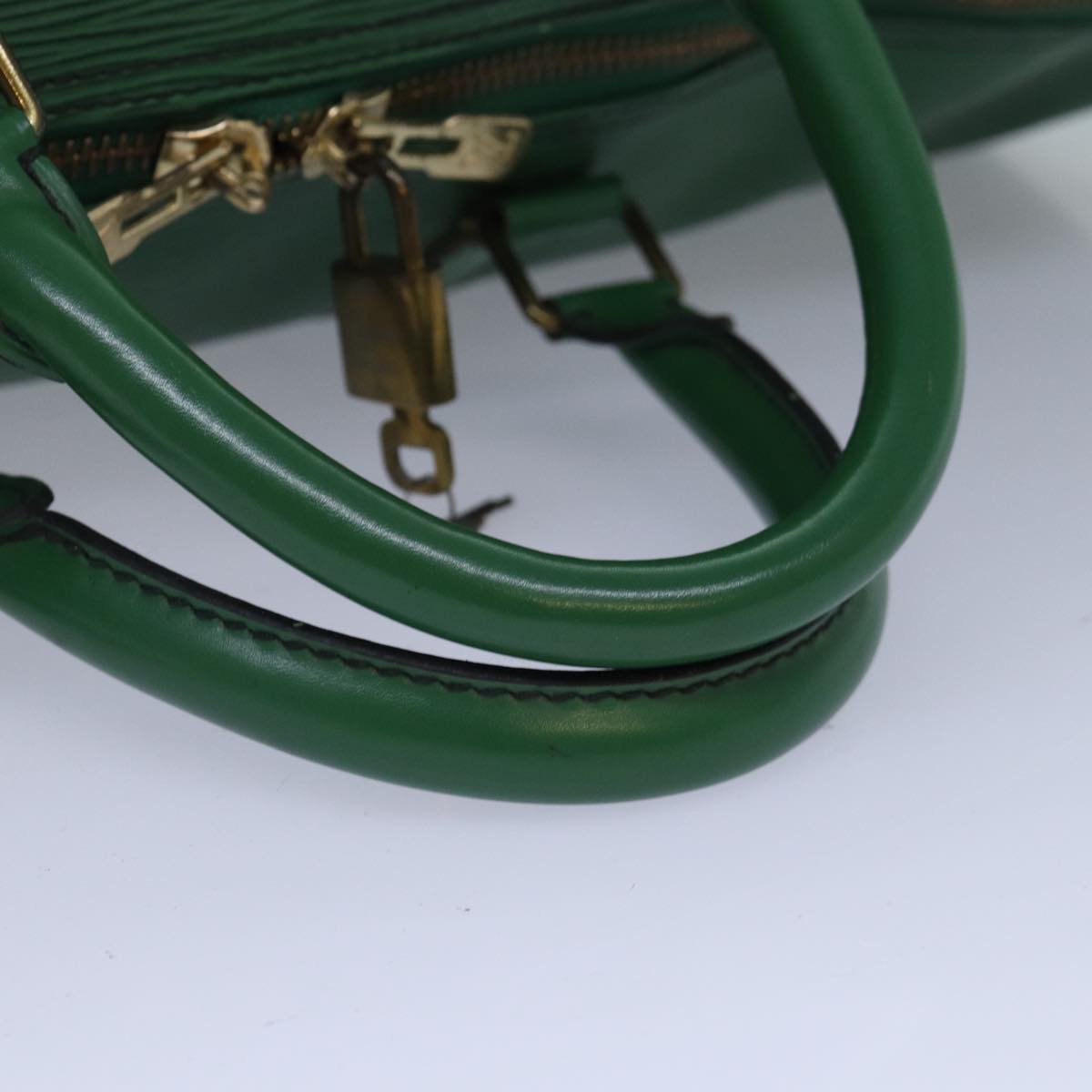 LOUIS VUITTON Epi Keepall 50 Boston Bag Green M42964 LV Auth 84093