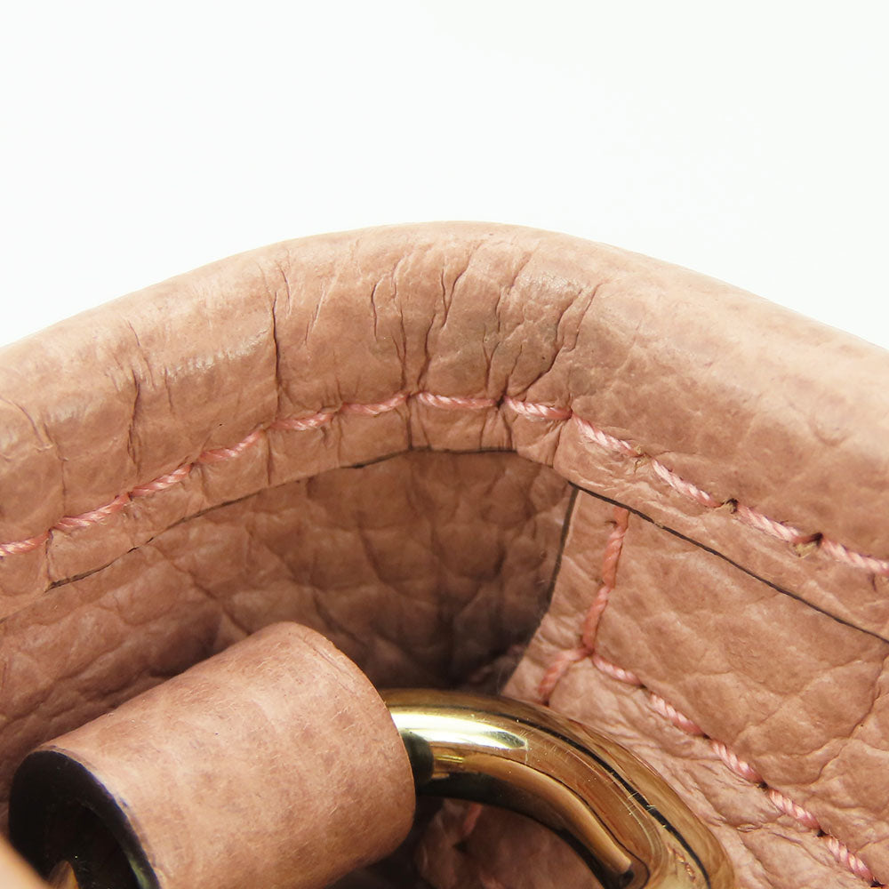 GUCCI Handbag 449241 Leather, GG canvas pink Women Used