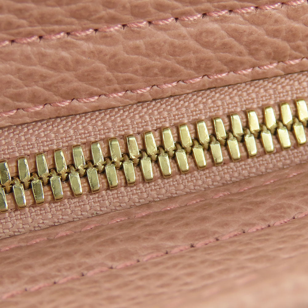GUCCI Handbag 449241 Leather, GG canvas pink Women Used