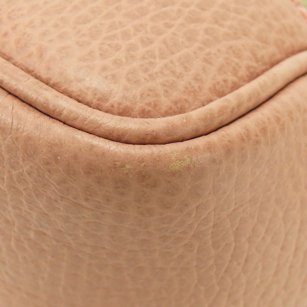 GUCCI Handbag 449241 Leather, GG canvas pink Women Used