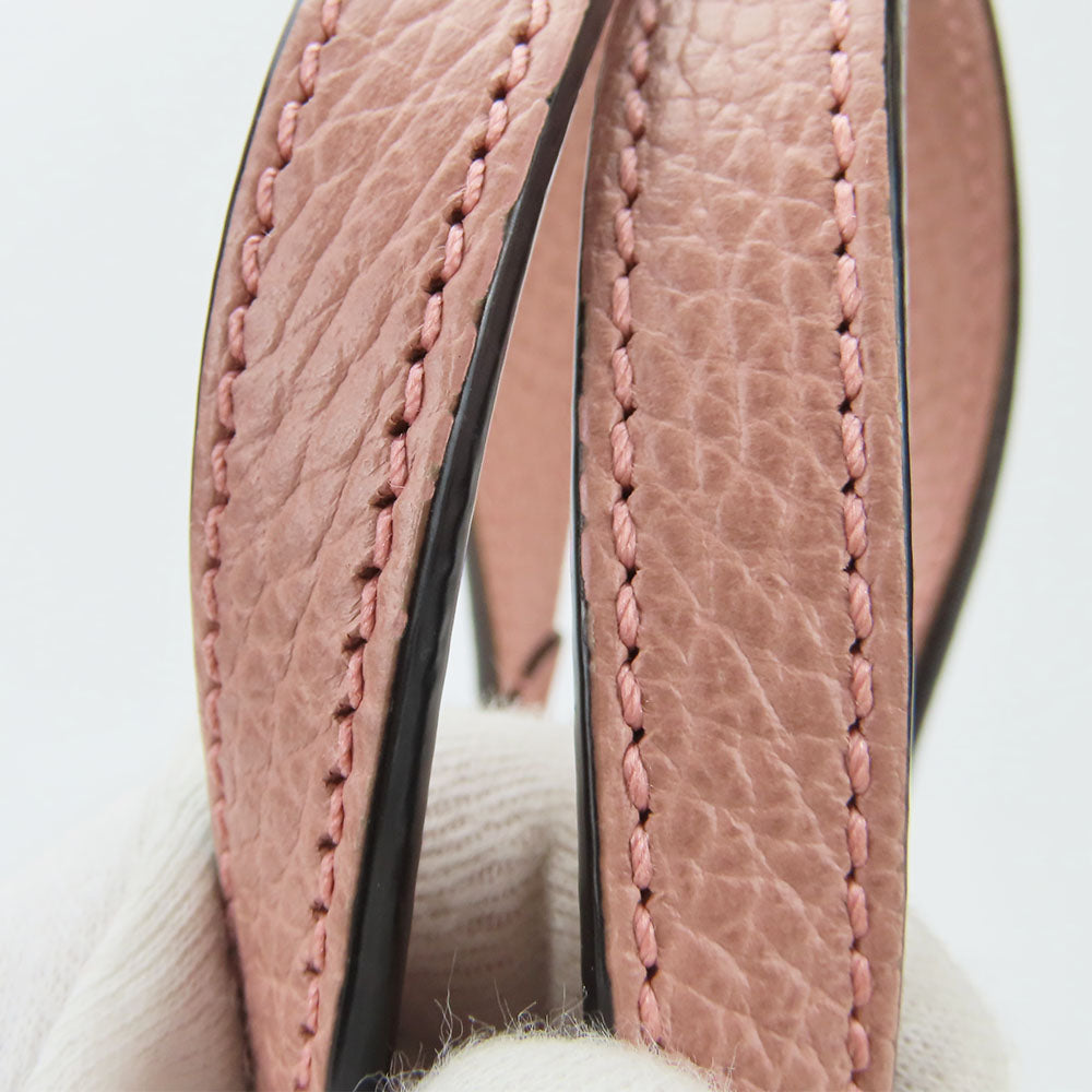 GUCCI Handbag 449241 Leather, GG canvas pink Women Used