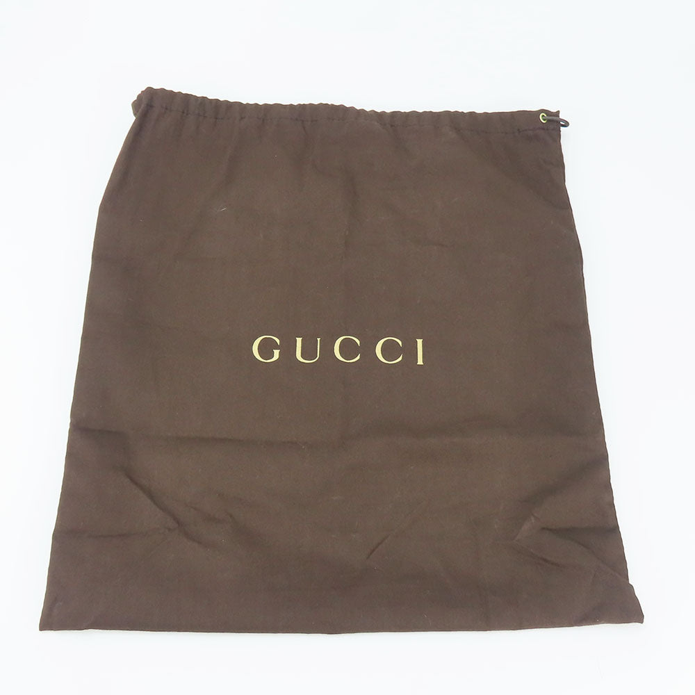 GUCCI Handbag 449241 Leather, GG canvas Brown Women Used